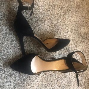 Jessica Simpson Cita Black Suede Pumps size 9.5M
